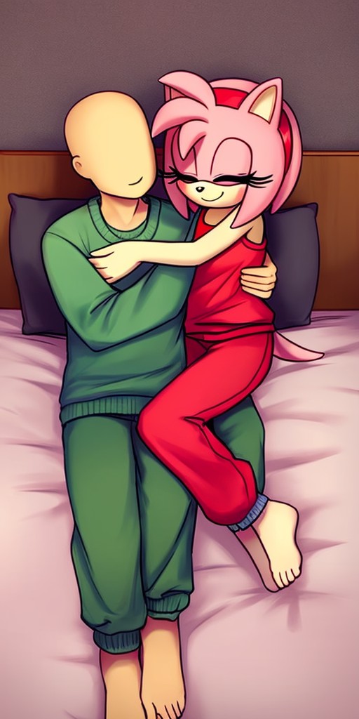 Amy cuddling you — Yodayo