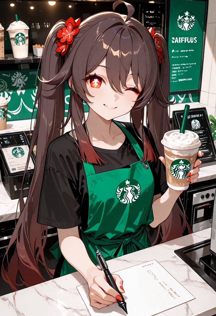 Starbucks Cashier Girl — Yodayo