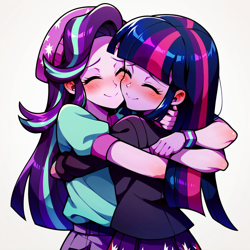 Starlight hugging Twilight — Yodayo