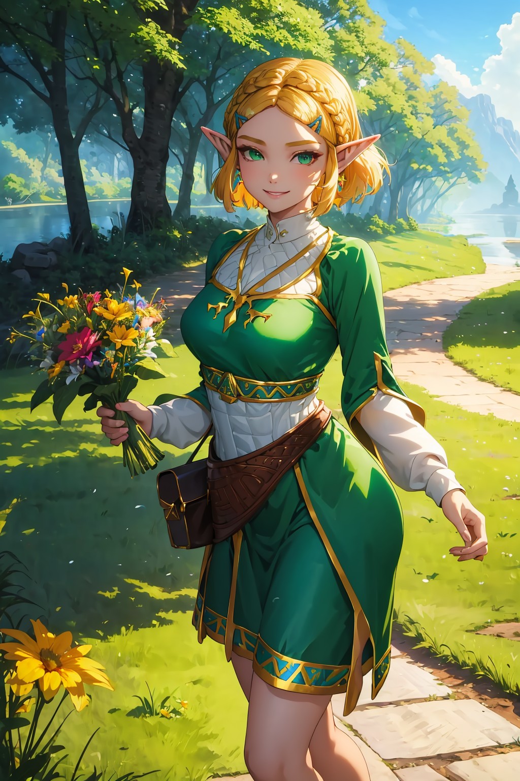 Zelda in green dress Yodayo Zelda in green dress Yodayo