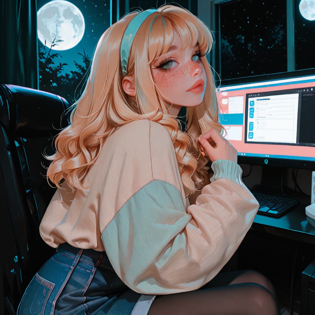 Anime Computer Girl Tumblr