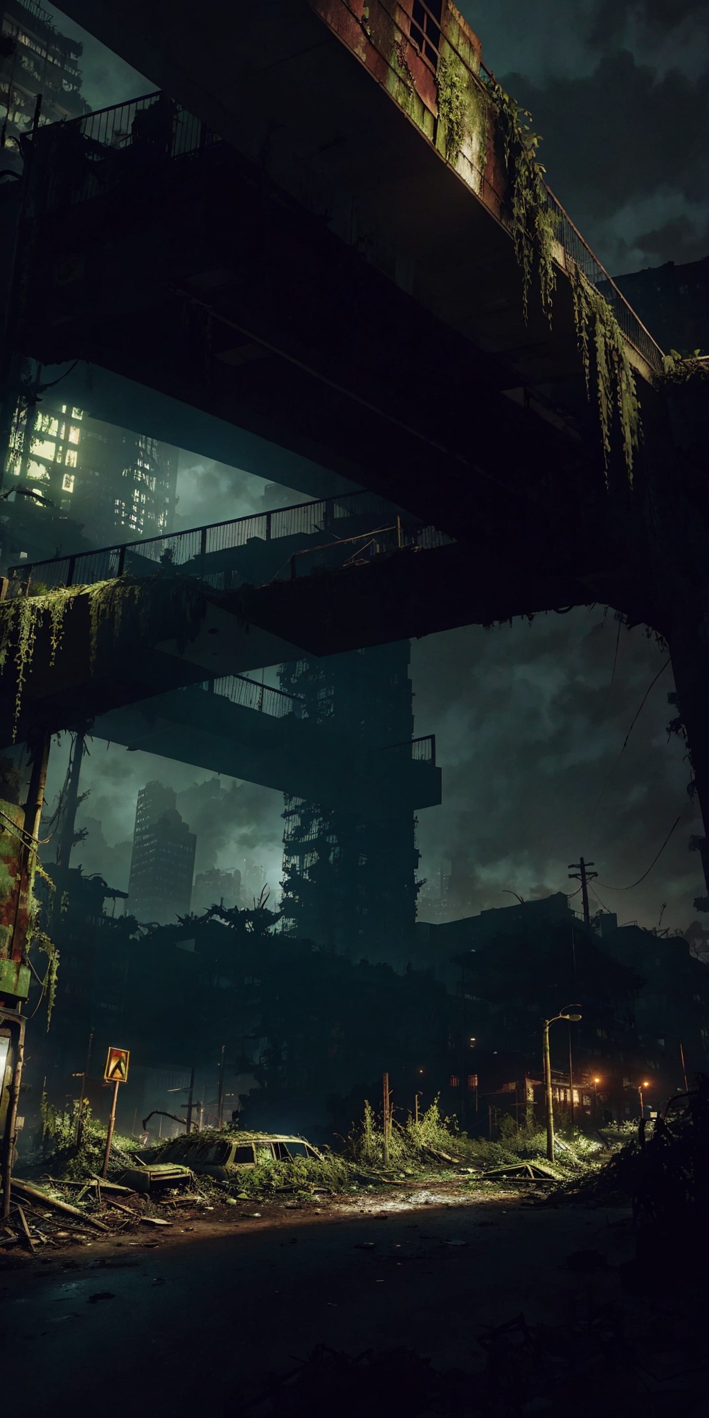 post apocalyptic city- night 🌙 — Yodayo